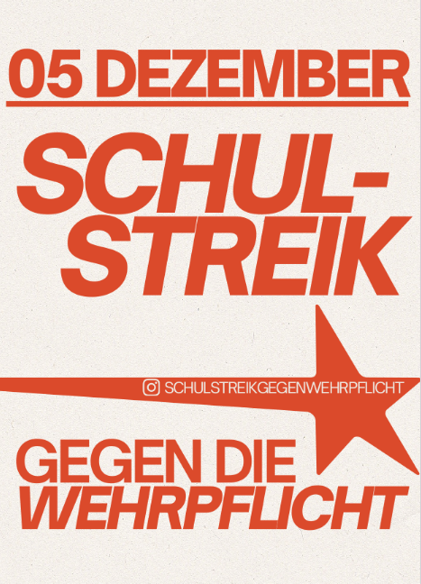 Schulstreik gegen Wehrpflicht